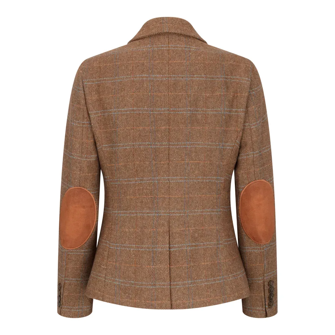 TPSTZ73 - Women's Oak Brown Tweed Blazer Waistcoat sold by Tru Clothing product image thumbnail 4
