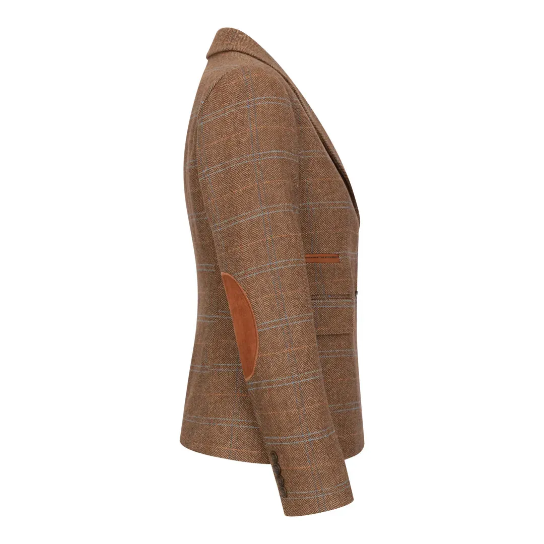 TPSTZ73 - Women's Oak Brown Tweed Blazer Waistcoat sold by Tru Clothing product image thumbnail 3