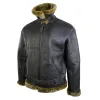 Men's Brown Original RAF Sheepskin Flying Pilot Jacket Classic Brown Ginger sold by Tru Clothing