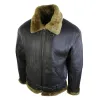 Men's Brown Original RAF Sheepskin Flying Pilot Jacket Classic Brown Ginger sold by Tru Clothing