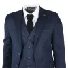 IM07 - Men's 3 Piece Navy Blue Classic Suit sold by Tru Clothing