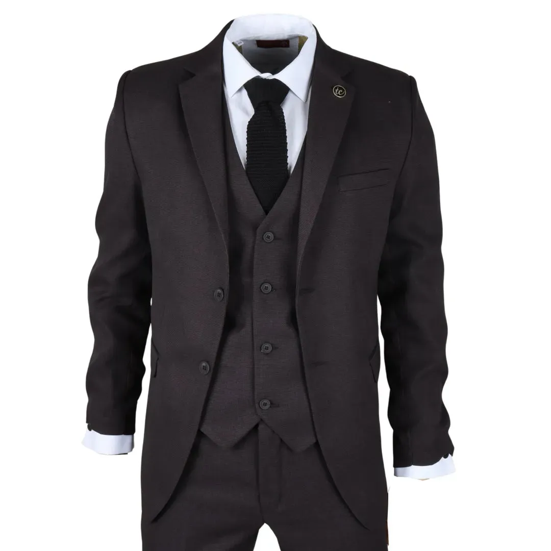 IM06 - Men's 3 Piece Charcoal Grey Classic Suit sold by Tru Clothing