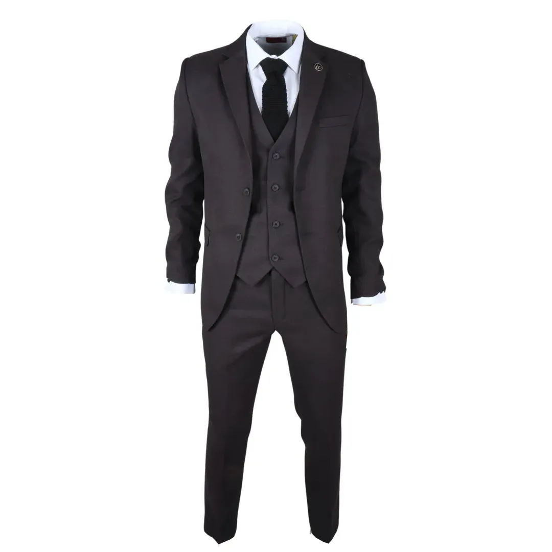 IM06 - Men's 3 Piece Charcoal Grey Classic Suit sold by Tru Clothing product image thumbnail 2