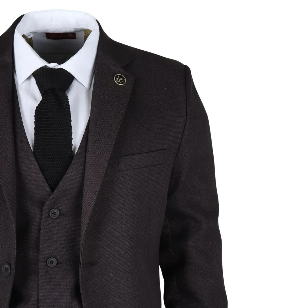 IM06 - Men's 3 Piece Charcoal Grey Classic Suit sold by Tru Clothing product image thumbnail 4
