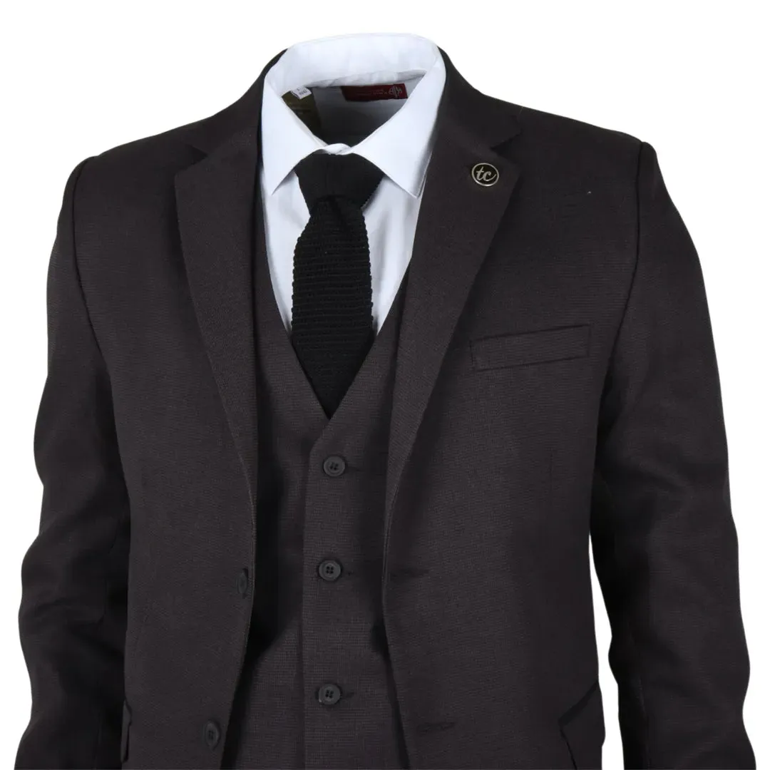 IM06 - Men's 3 Piece Charcoal Grey Classic Suit sold by Tru Clothing product image thumbnail 3