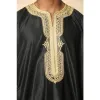GG008 - Men's Moroccan Thobe Short Sleeve Gandoura sold by Tru Clothing