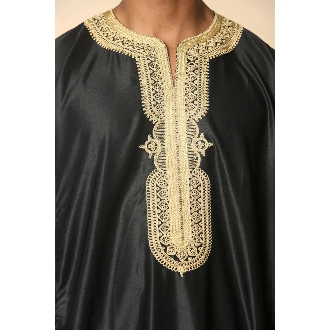 GG008 - Men's Moroccan Thobe Short Sleeve Gandoura sold by Tru Clothing product image thumbnail 4