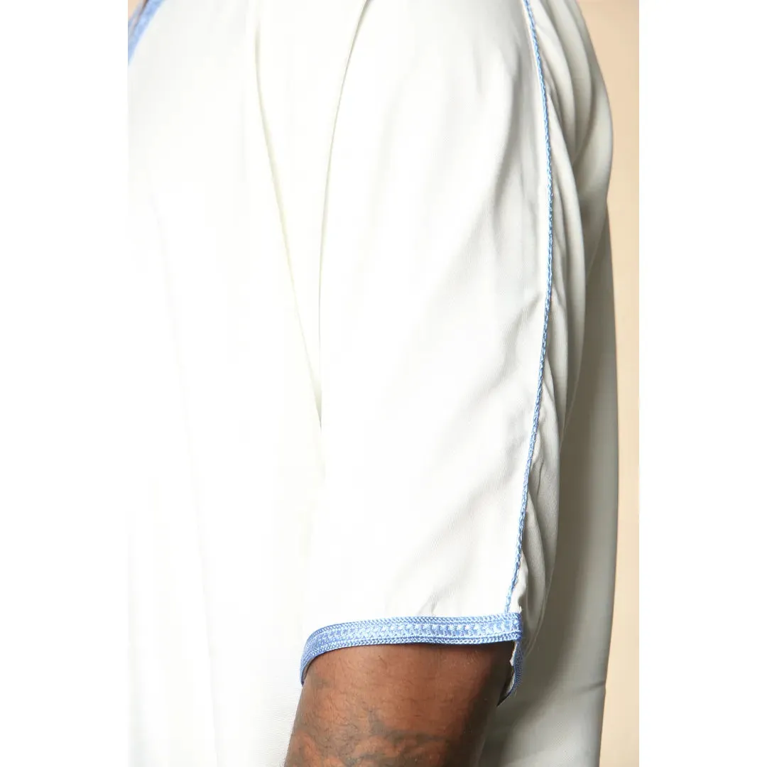 GG002 - Men's Moroccan Thobe Short Sleeve Gandoura sold by Tru Clothing product image thumbnail 5