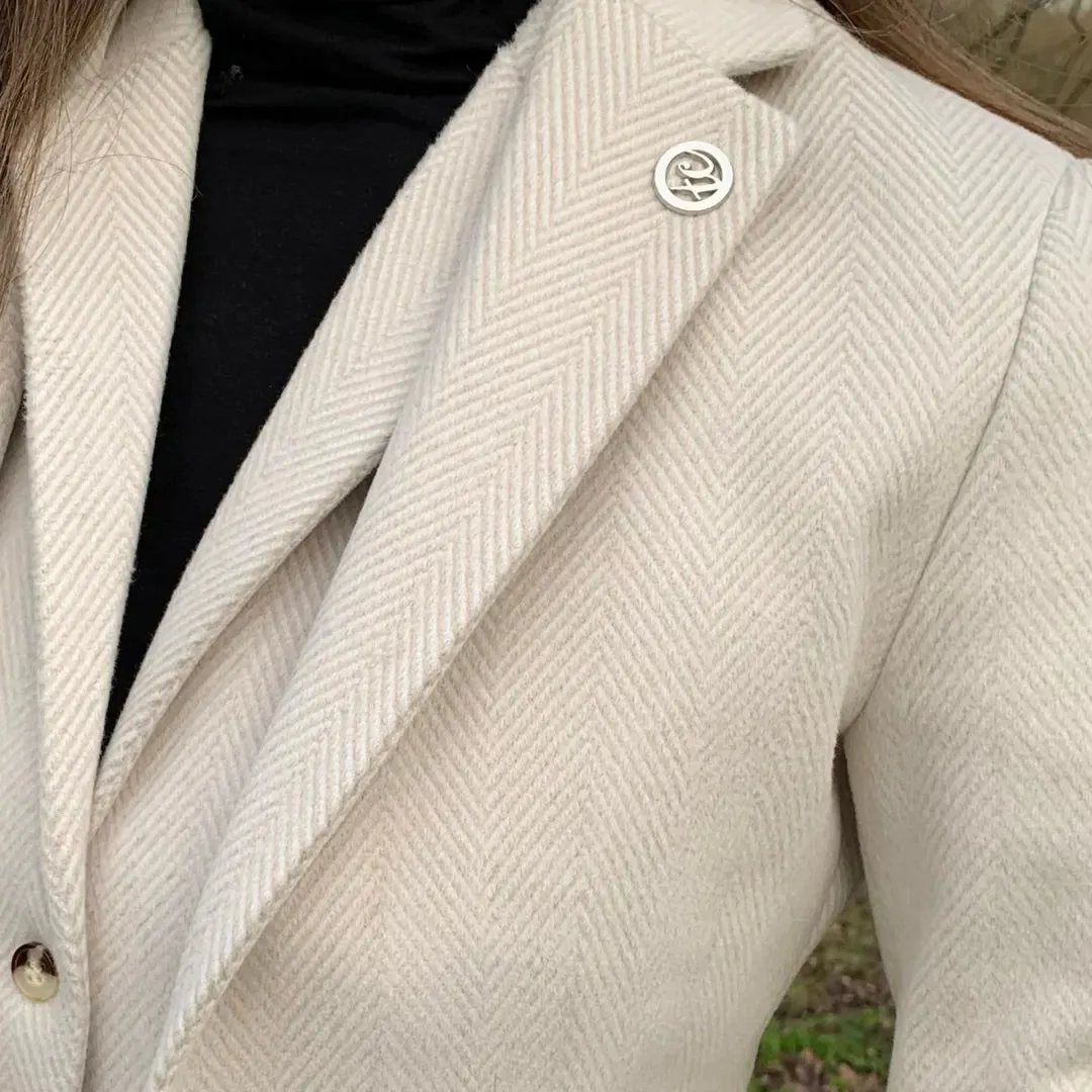 WSN15 - Women's Cream Wool Blend Tweed Blazer Waistcoat sold by Tru Clothing product image thumbnail 3