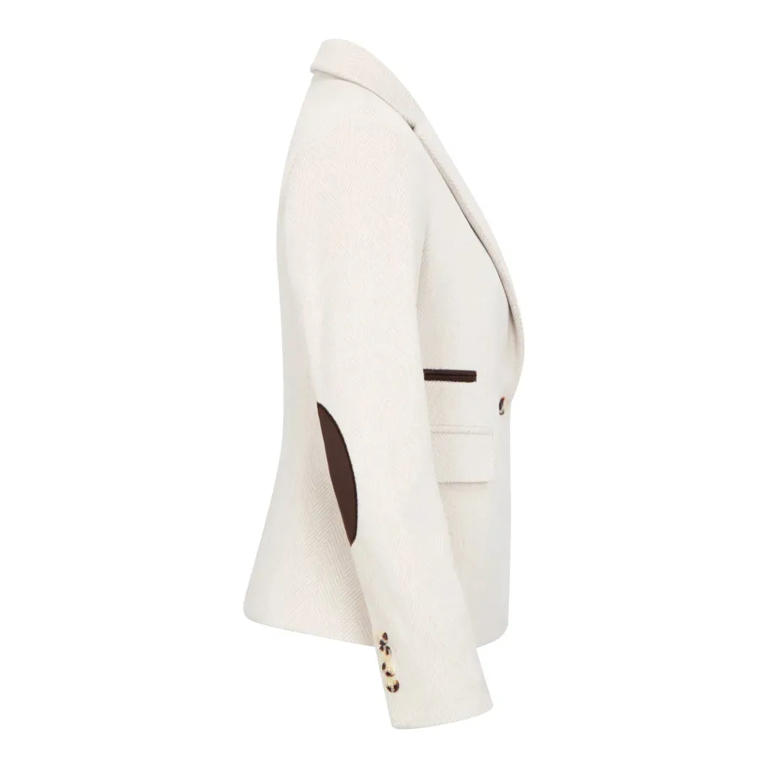 WSN15 - Women's Cream Wool Blend Tweed Blazer Waistcoat sold by Tru Clothing product image thumbnail 5