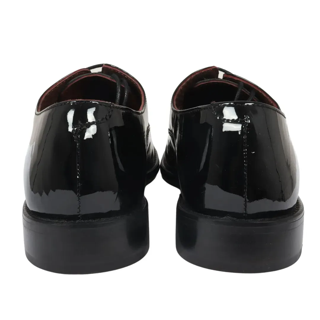 Men's Black Patent Leather Lace Up Derby Shoes sold by Tru Clothing product image thumbnail 5