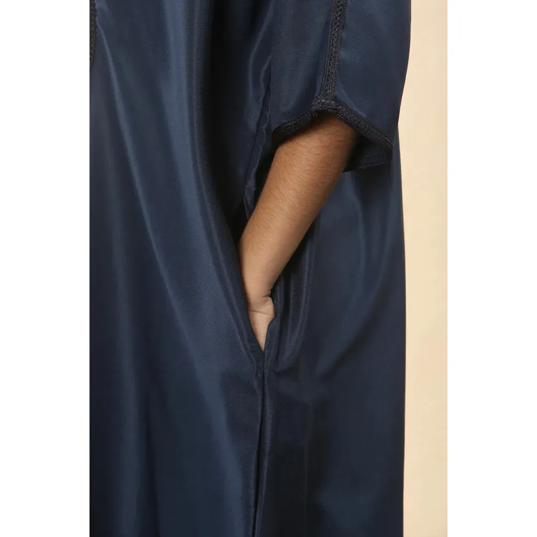 GG008 - Boys Moroccan Thobe Short Sleeve Gandoura sold by Tru Clothing product image thumbnail 5