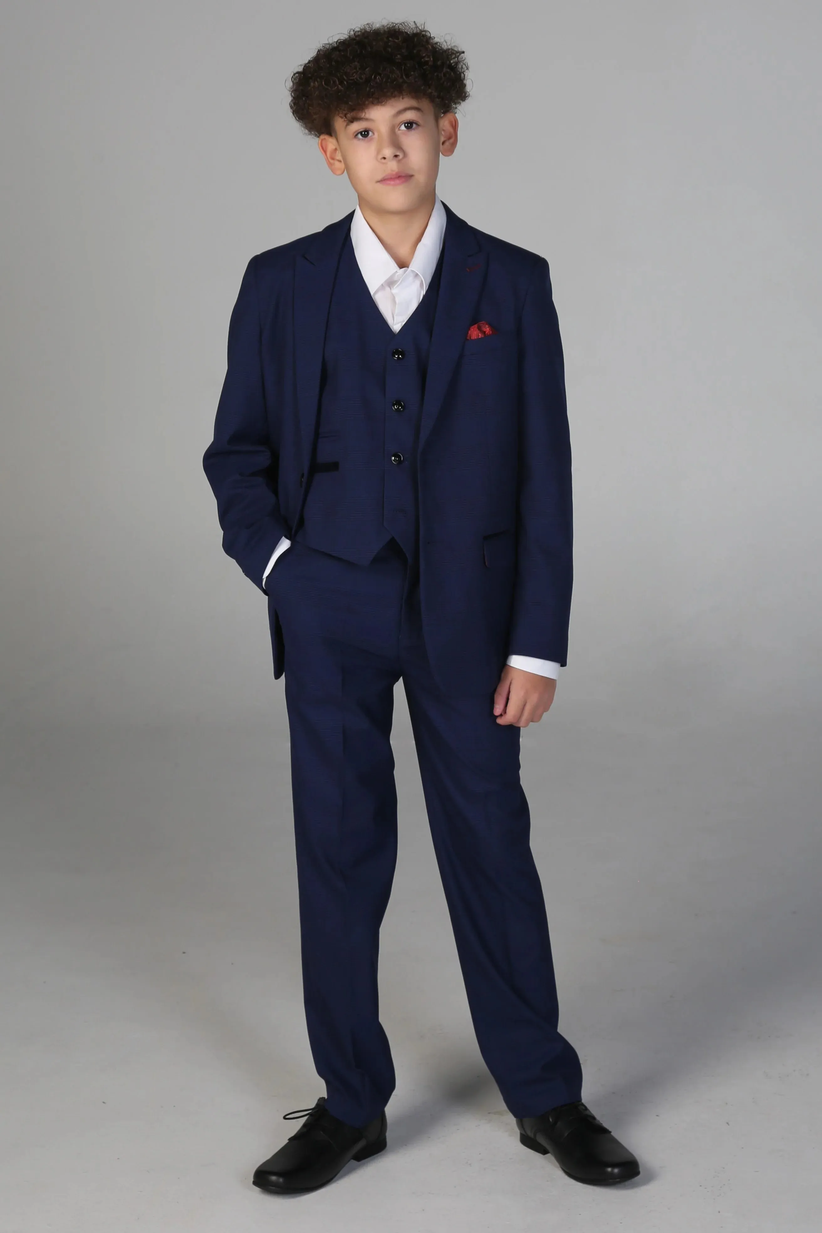 Mark - Boys Navy 3 Piece Check Suit sold by Tru Clothing product image thumbnail 2