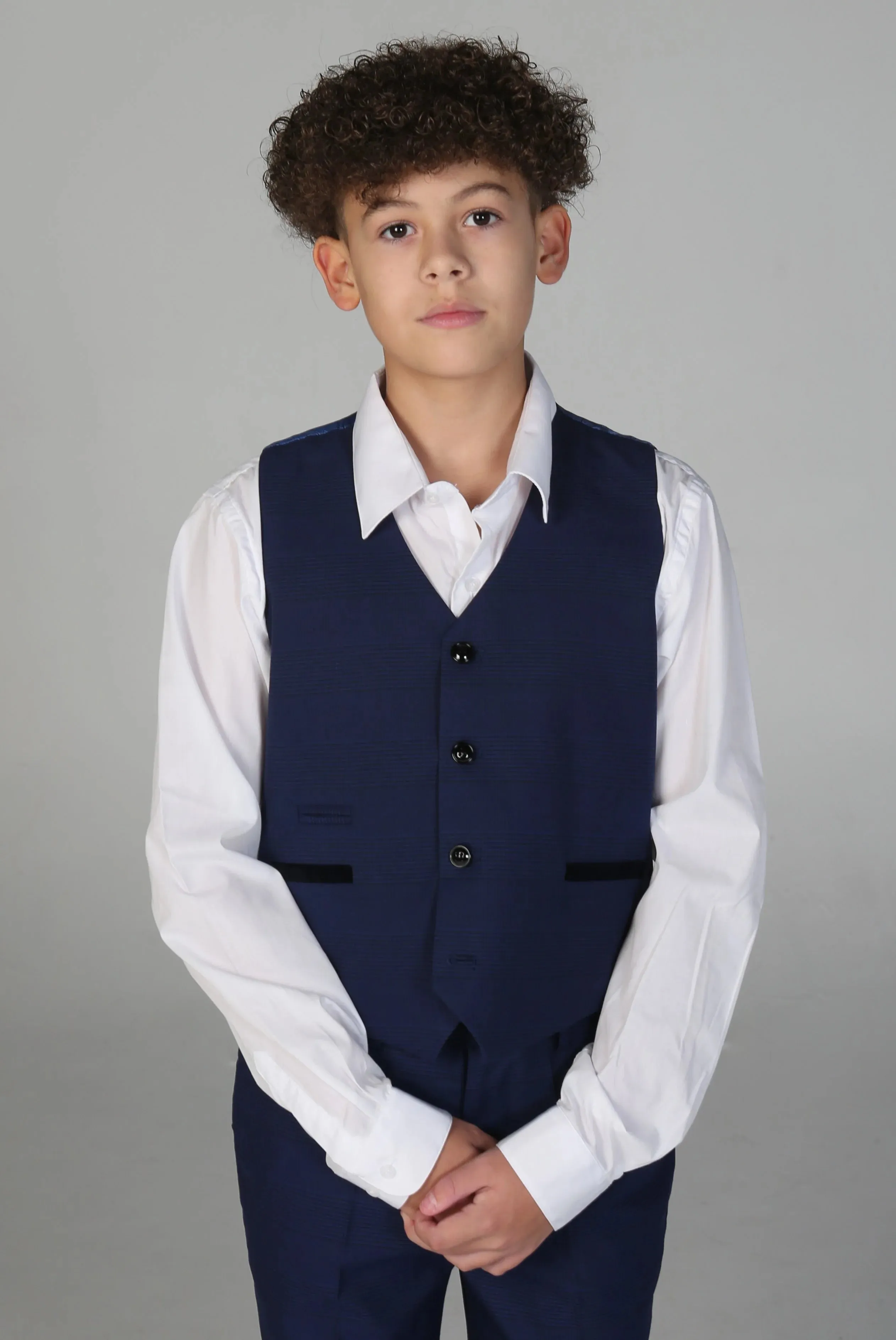 Mark - Boys Navy 3 Piece Check Suit sold by Tru Clothing product image thumbnail 5