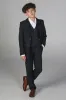 Madrid - Boys 3 Piece Navy Tweed Check Suit sold by Tru Clothing