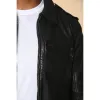 Men's Classic Black Leather Shirt Jacket sold by Tru Clothing