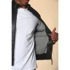 Men's Black Retro Real Leather Bomber Jacket sold by Tru Clothing