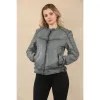 Women's Retro Quilted Leather Biker Jacket sold by Tru Clothing