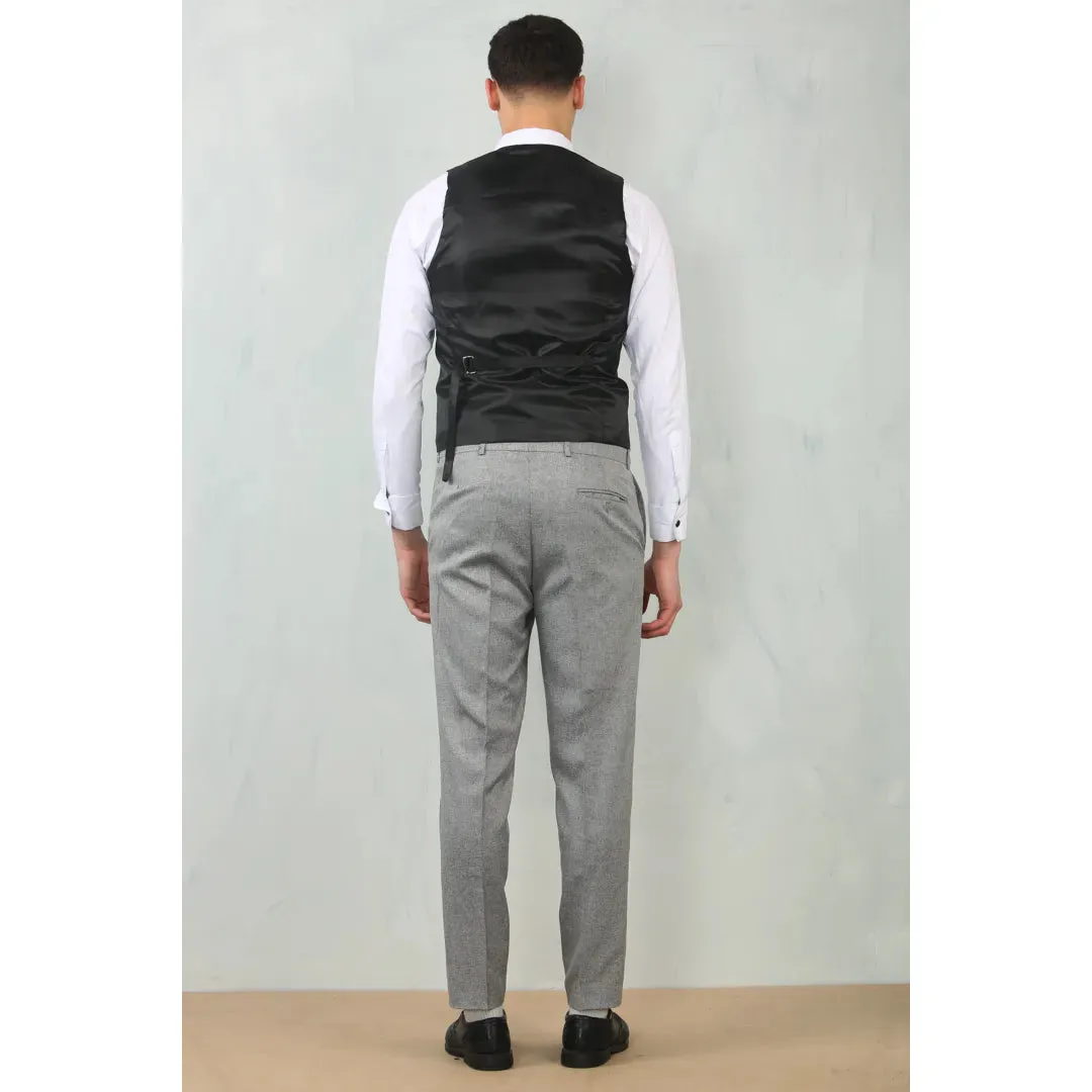 IM200 - Men's Grey Tailored Fit Wedding 3 Piece Suit sold by Tru Clothing product image thumbnail 5