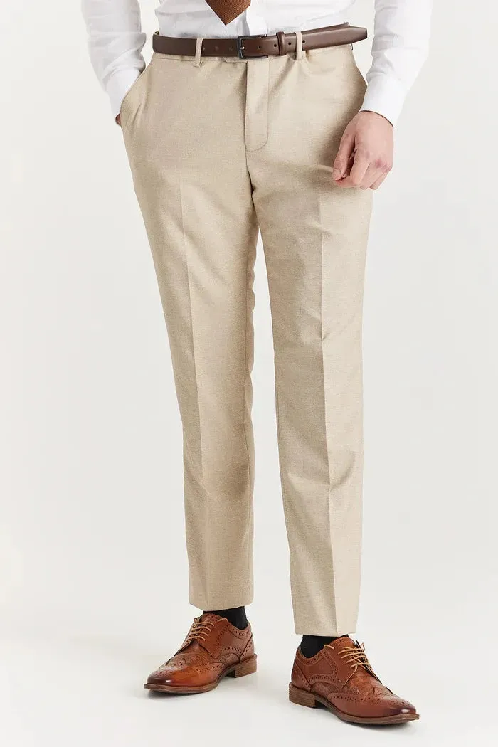 Belmont - Men's Beige Trousers sold by Tru Clothing