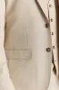 Belmont - Men's Beige 3 Piece Stitch Lapel Classic Suit sold by Tru Clothing