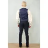 IM30 - Men's Navy 3 Piece Stitch Lapel Formal Suit sold by Tru Clothing