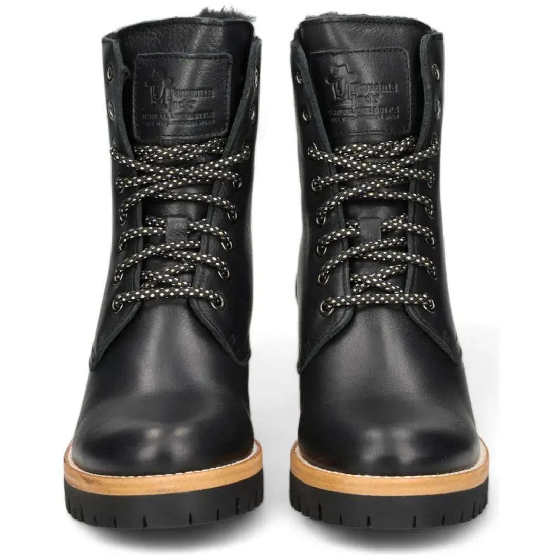 Padma B11 - Women's Black Block Heel Leather Ankle Boots sold by Tru Clothing product image thumbnail 3