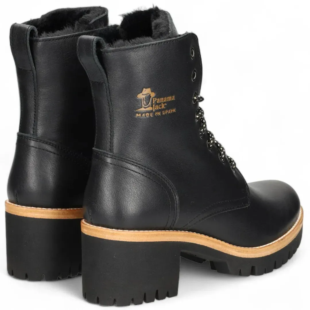 Padma B11 - Women's Black Block Heel Leather Ankle Boots sold by Tru Clothing product image thumbnail 4