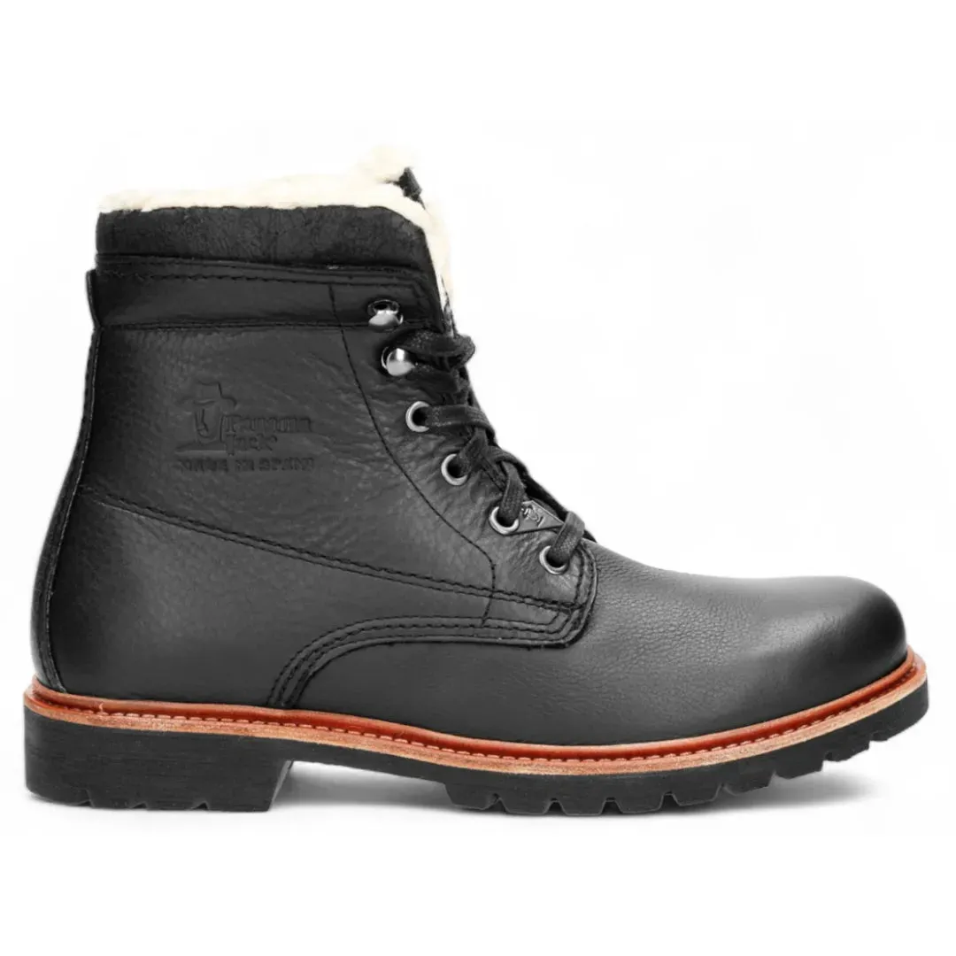 P03 Aviator - Men's Black Leather Ankle Boots sold by Tru Clothing