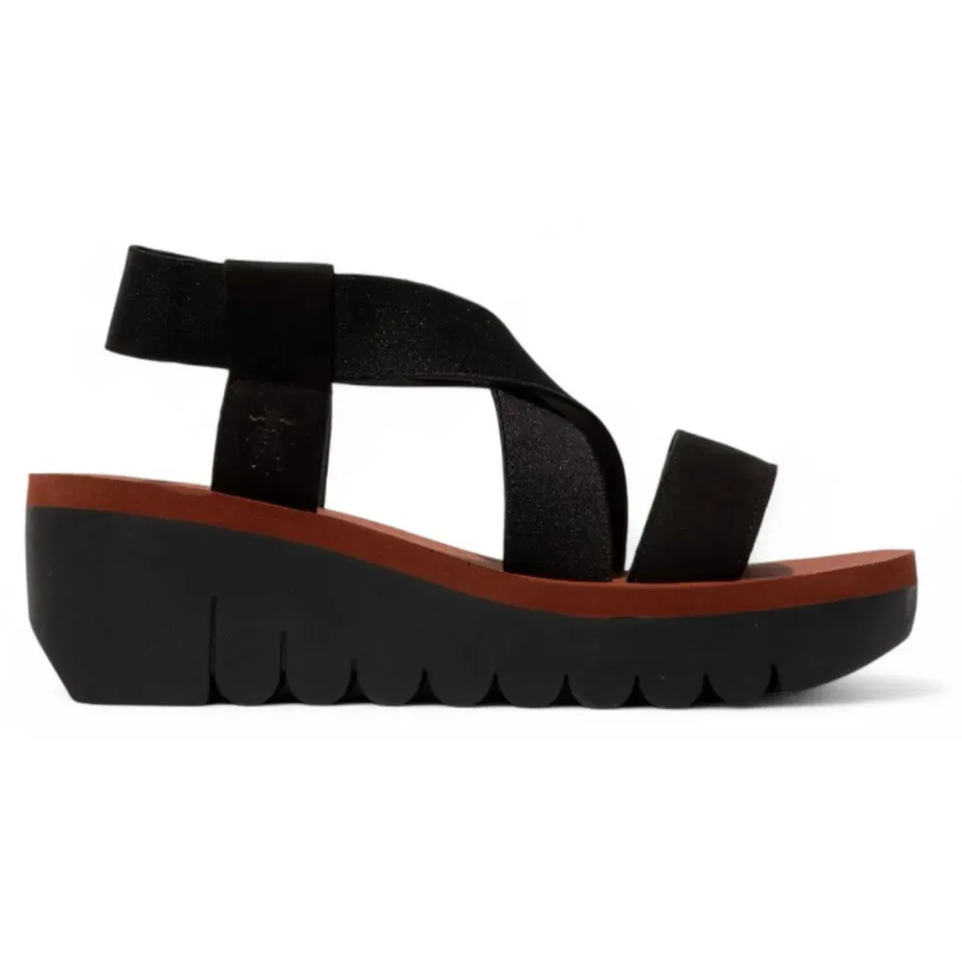 YABI922FLY - Women's Wedge Heel Leather Sandals sold by Tru Clothing