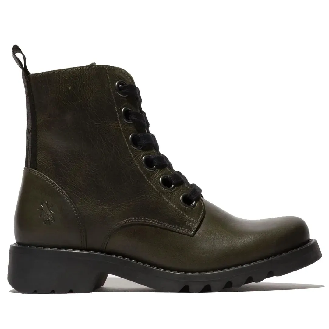 RAGI539FLY - Women's Lace Up Rug Leather Ankle Boots sold by Tru Clothing product image thumbnail 5