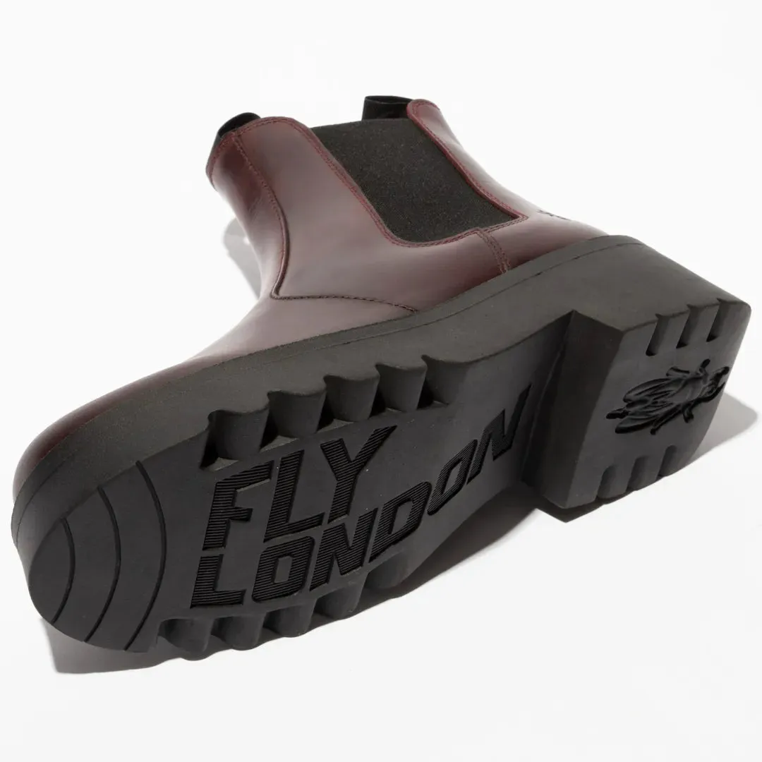 MEDI789FLY - Women's Wedge Heel Leather Chelsea Boots sold by Tru Clothing product image thumbnail 4