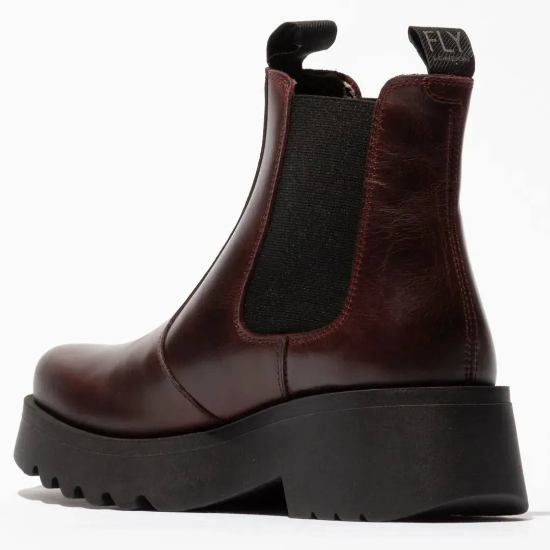 MEDI789FLY - Women's Wedge Heel Leather Chelsea Boots sold by Tru Clothing product image thumbnail 3