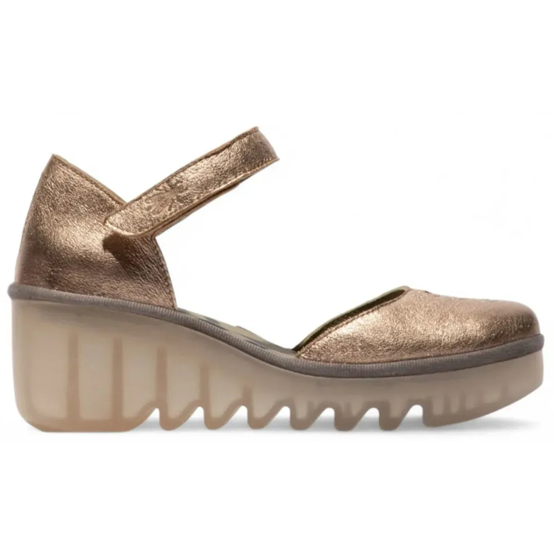 BISO305FLY - Women's Wedge Heel Closed Toe Leather Sandals sold by Tru Clothing product image thumbnail 5