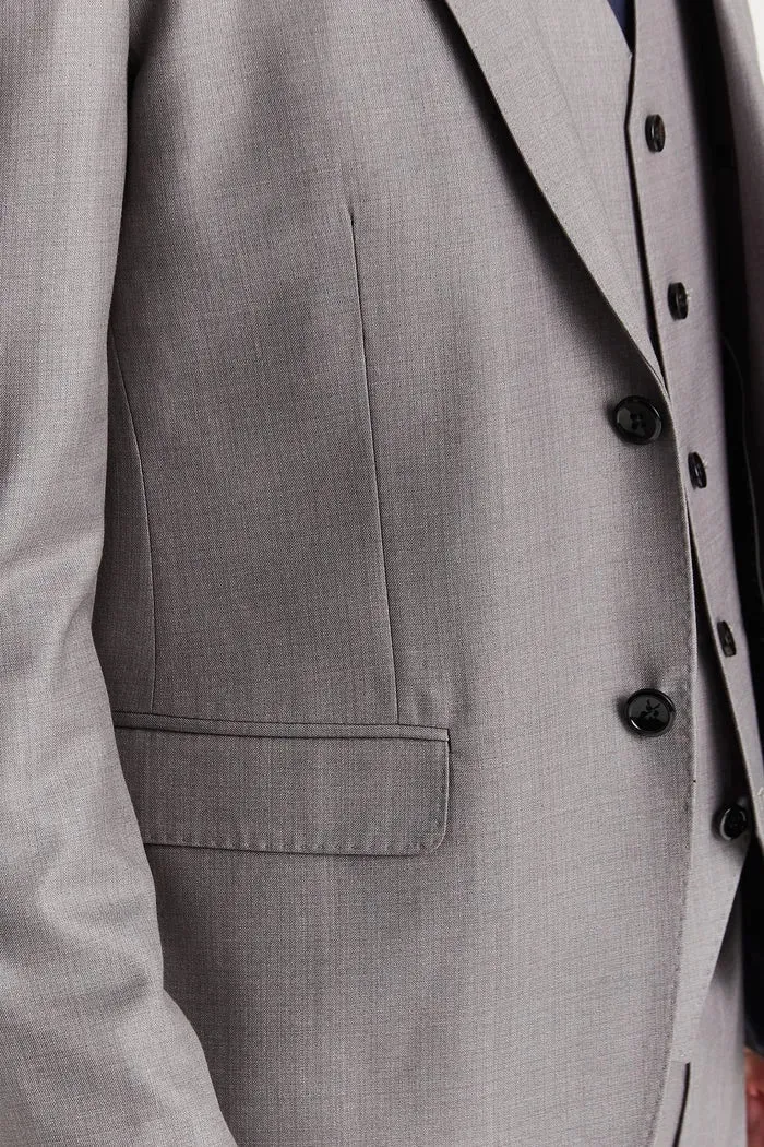 Edward - Men's Grey 3 Piece Stitch Lapel Classic Suit sold by Tru Clothing product image thumbnail 3