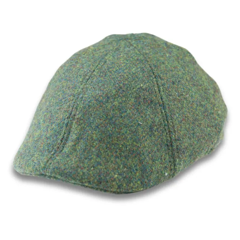 Men's Wool Blend Green Plain Solid Duckbill Cap sold by Tru Clothing