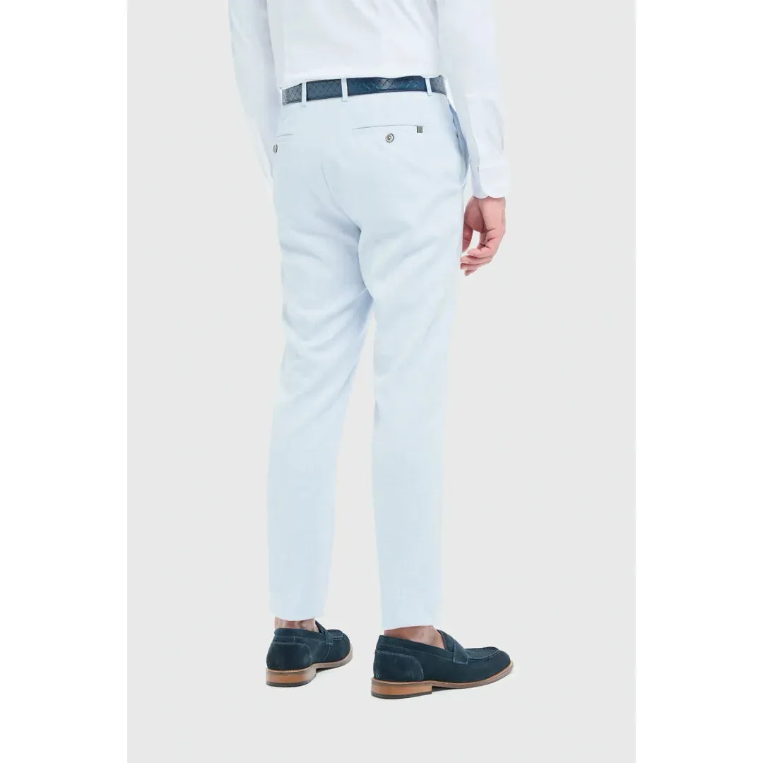 Tropez - Men's Sky Blue Formal Trousers sold by Tru Clothing product image thumbnail 2