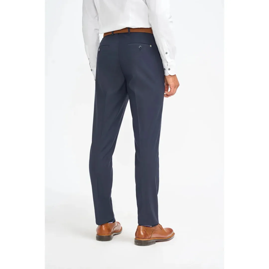 Malibu - Men's Navy Formal Trousers sold by Tru Clothing product image thumbnail 2