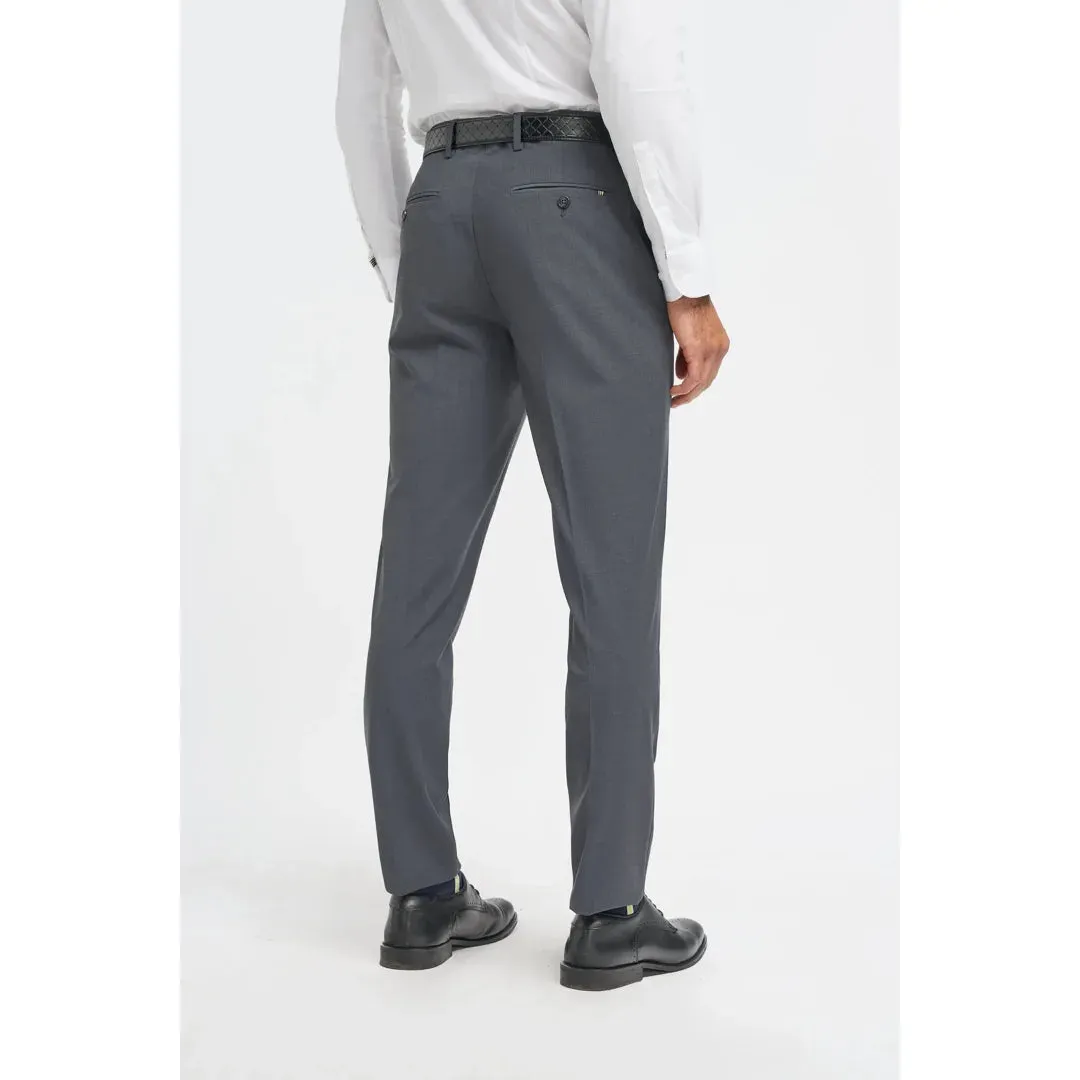 Bond - Men's Charcoal Formal Trousers sold by Tru Clothing product image thumbnail 2