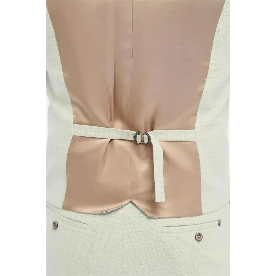 Tropez - Men's Sage Green Waistcoat sold by Tru Clothing product image thumbnail 2