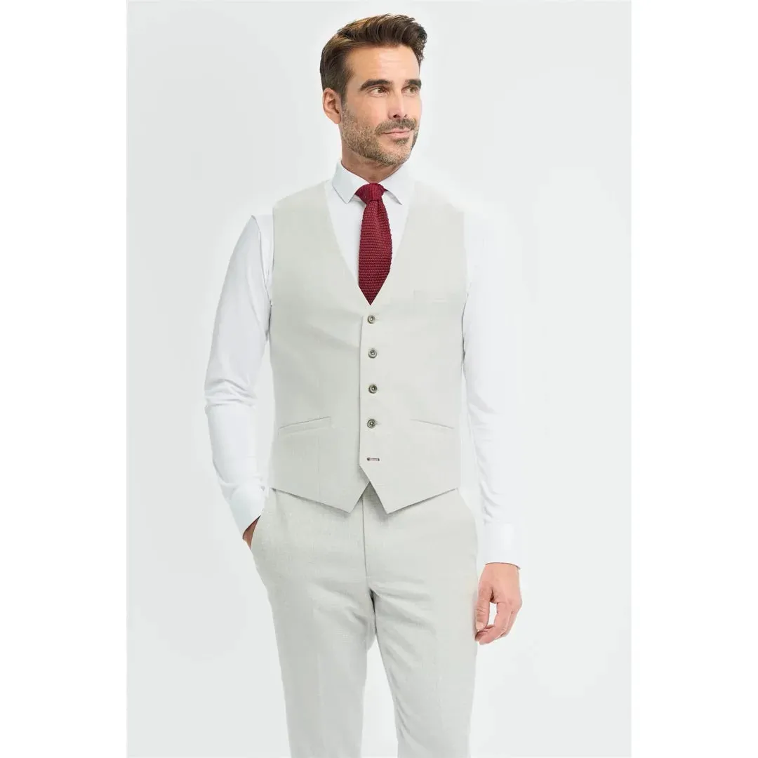 Tropez - Men's Grey Waistcoat sold by Tru Clothing