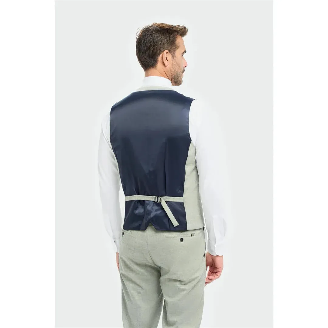 Camden - Men's Sage Green Waistcoat sold by Tru Clothing product image thumbnail 2