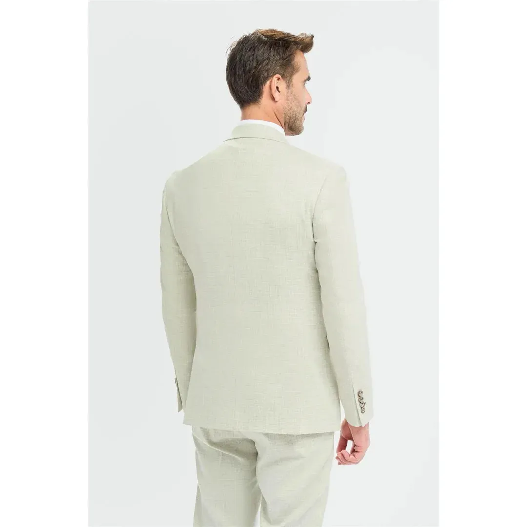 Tropez - Men's Sage Green Tailored Fit Blazer sold by Tru Clothing product image thumbnail 3