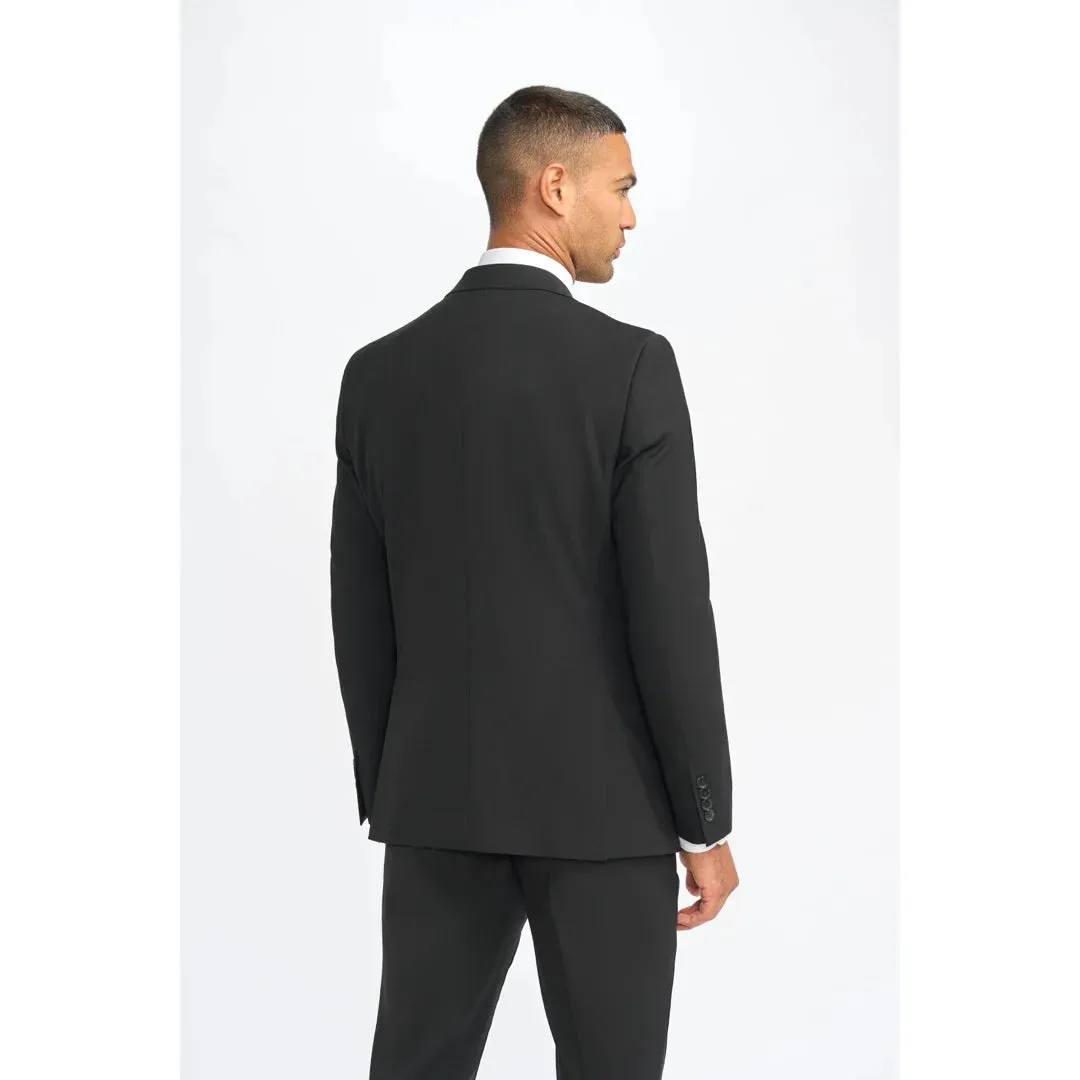 Malibu - Men's Black Tailored Fit Blazer sold by Tru Clothing product image thumbnail 5