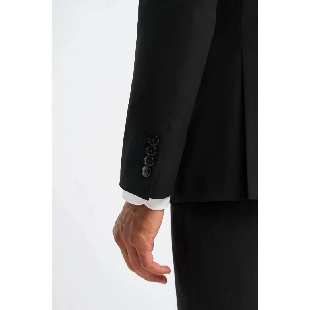 Malibu - Men's Black Tailored Fit Blazer sold by Tru Clothing product image thumbnail 4