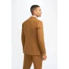 James - Men's Camel Brown Wool Blazer sold by Tru Clothing