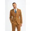James - Men's Camel Brown Wool Blazer sold by Tru Clothing