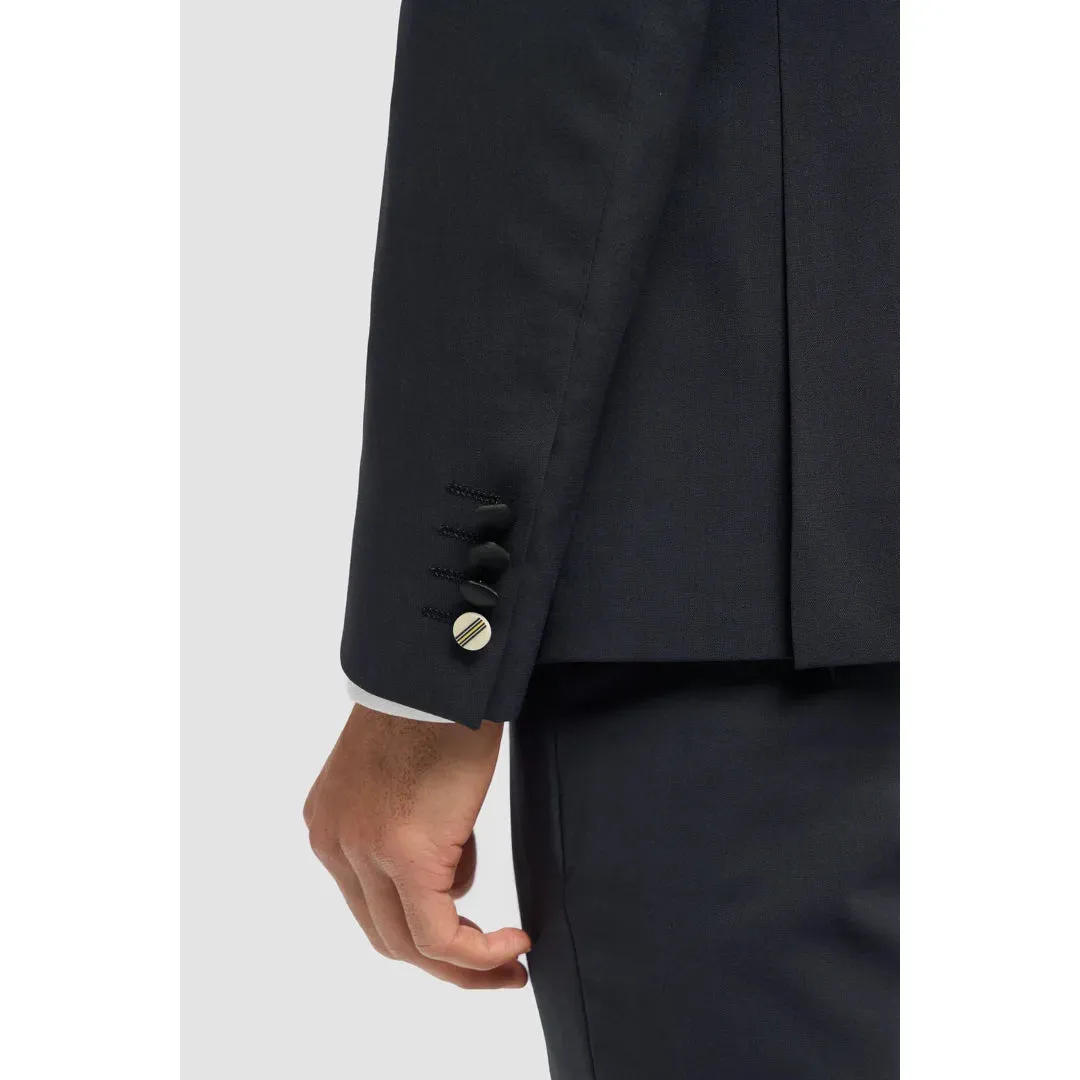 Aspen - Men's Navy Double Breasted Tuxedo Blazer sold by Tru Clothing product image thumbnail 4