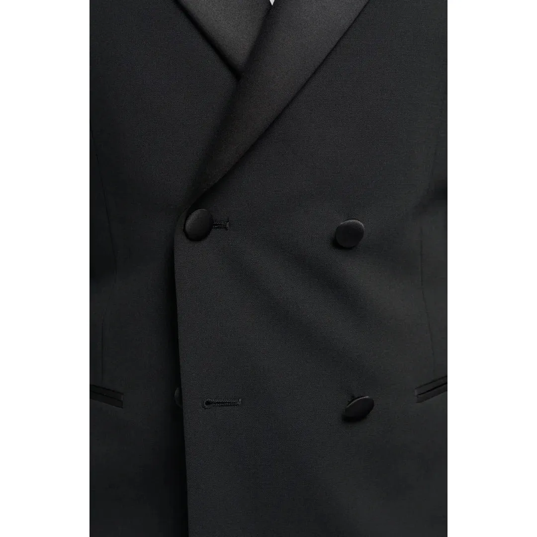 Aspen - Men's Black Double Breasted Tuxedo Blazer sold by Tru Clothing product image thumbnail 2
