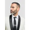 Aspen - Men's Cream Shawl Collar Tuxedo Blazer sold by Tru Clothing